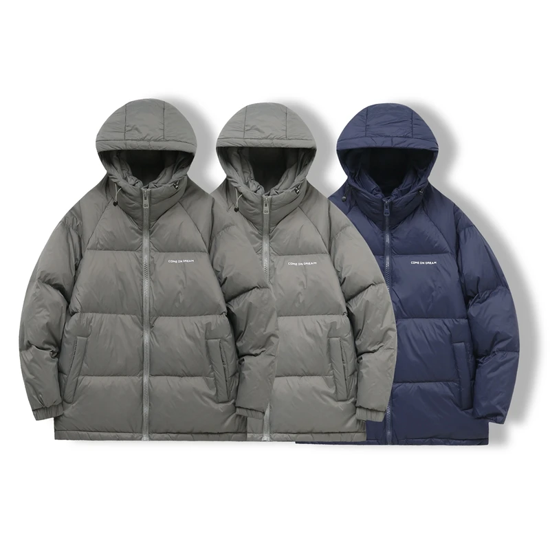 

Мужская модная теплая стеганая куртка High Puffin 90 Du с капюшоном, зимняя новинка