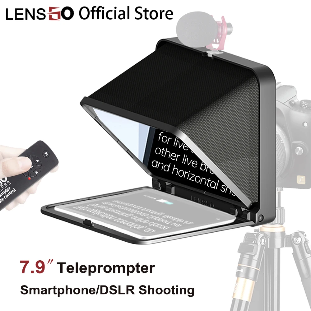 

LENSGO TC7 Teleprompter Professional Photography Accessories Photo Studio Kits Camera Remote Control