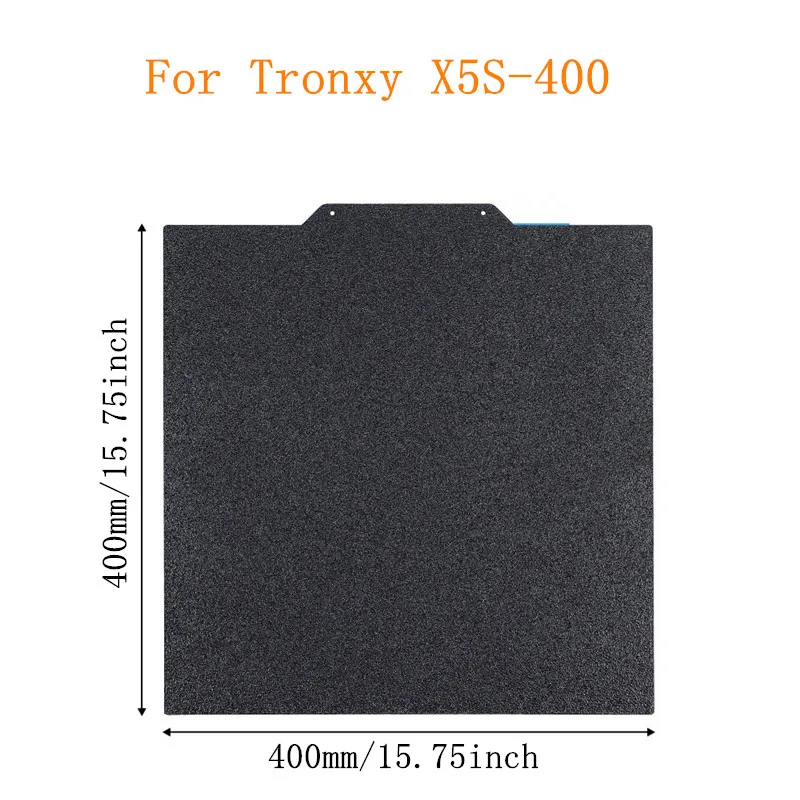 Imagem -02 - Energetic-pei Folha de Aço Primavera para Tronxy X5s400 Build Plate Dupla Face Smooth Pet Peo Cama Aquecida 400x400 mm