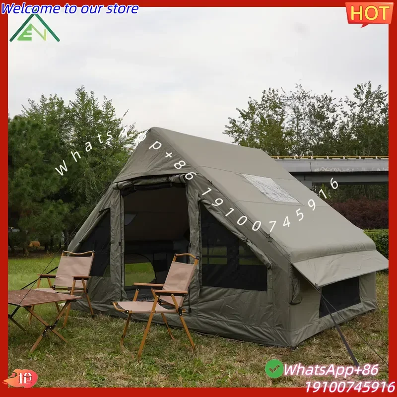 2026 Portable 6.3sqm Four-season One Bedroom Air Tent Inflatable Camping Outdoor Quick Setup Waterproof for 2-3 Person