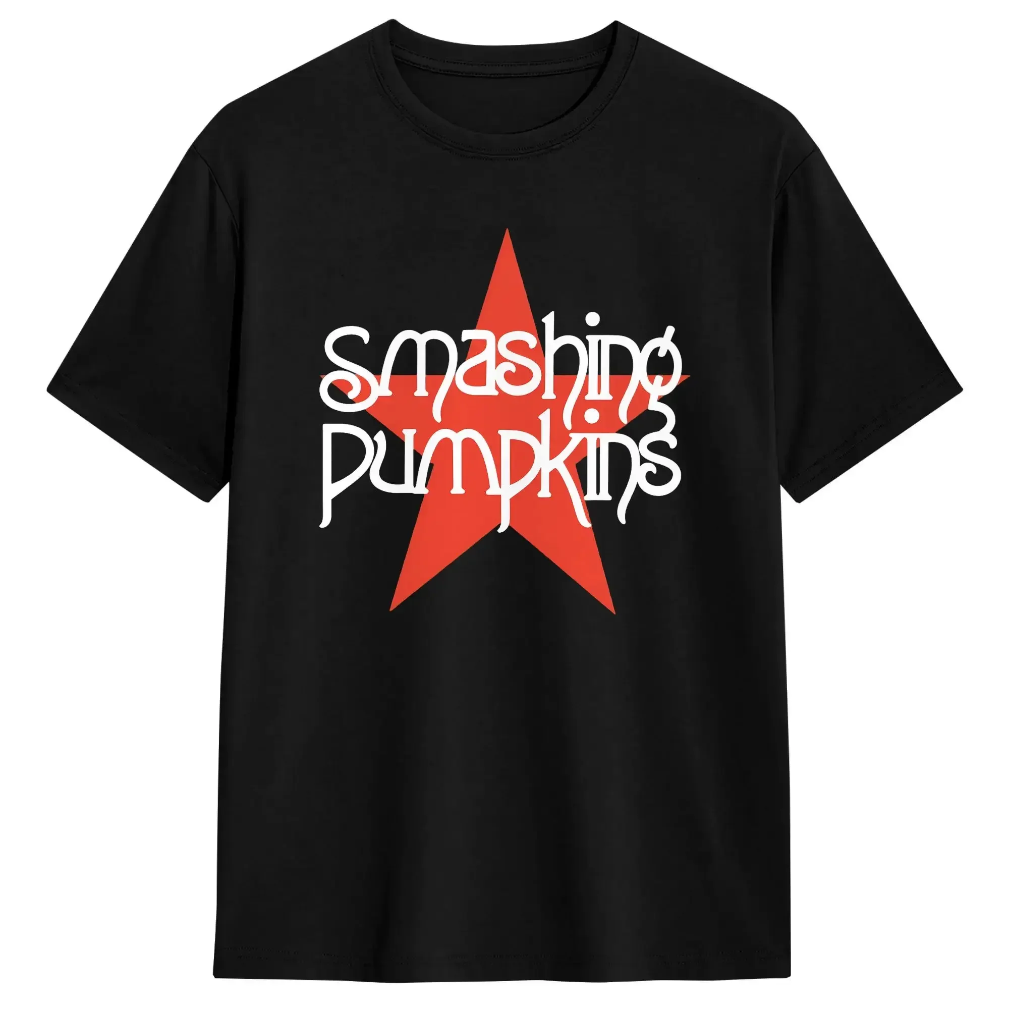 Funny The Smashing Pumpkins T-Shirts Men Crewneck Pure Cotton T Shirt  Short Sleeve Tees 6XL Clothes