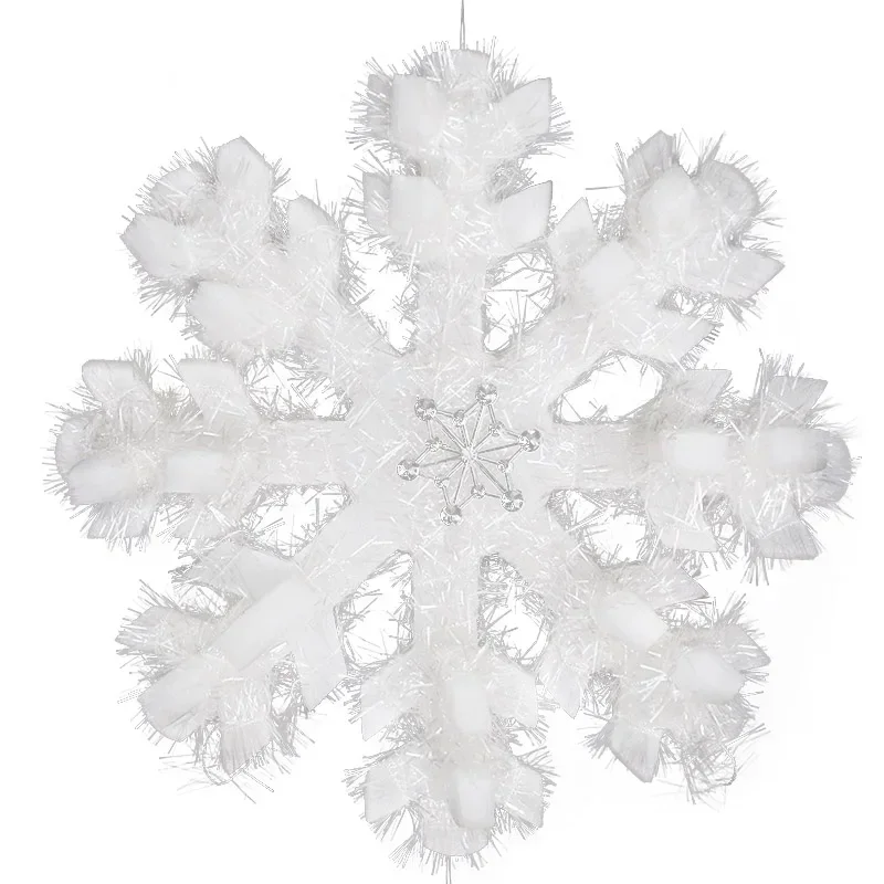 Christmas decoration white simulation three-dimensional snowflake film wedding snow scene props decoration