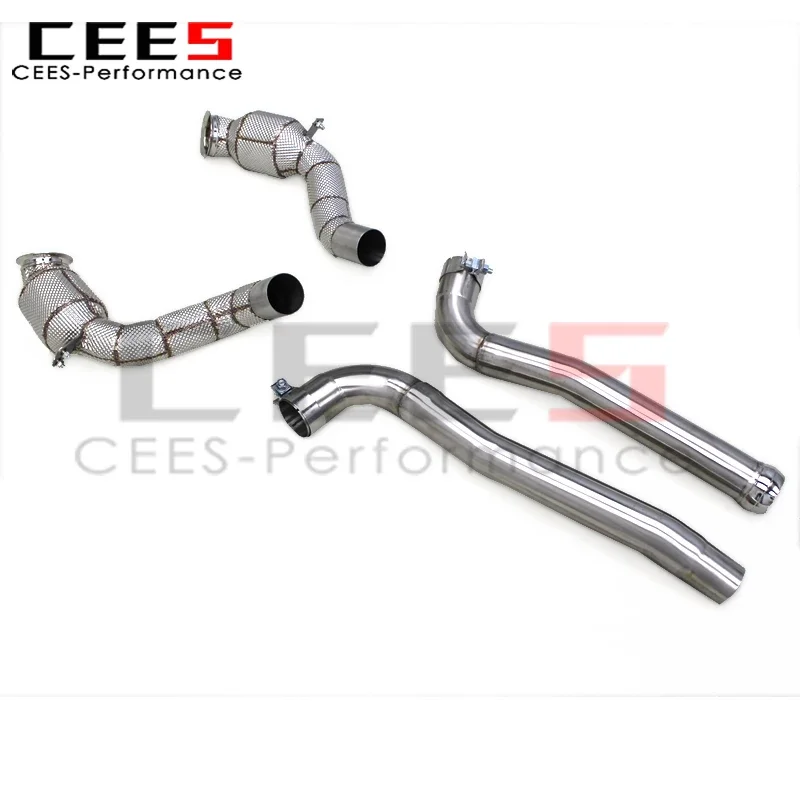 

Cees SS304 Cat-back выхлопной коллектор Downpipe для Mercedes-Benz AMG GTS 2016-2023 Performance глушитель с катализаторной выхлопной системой