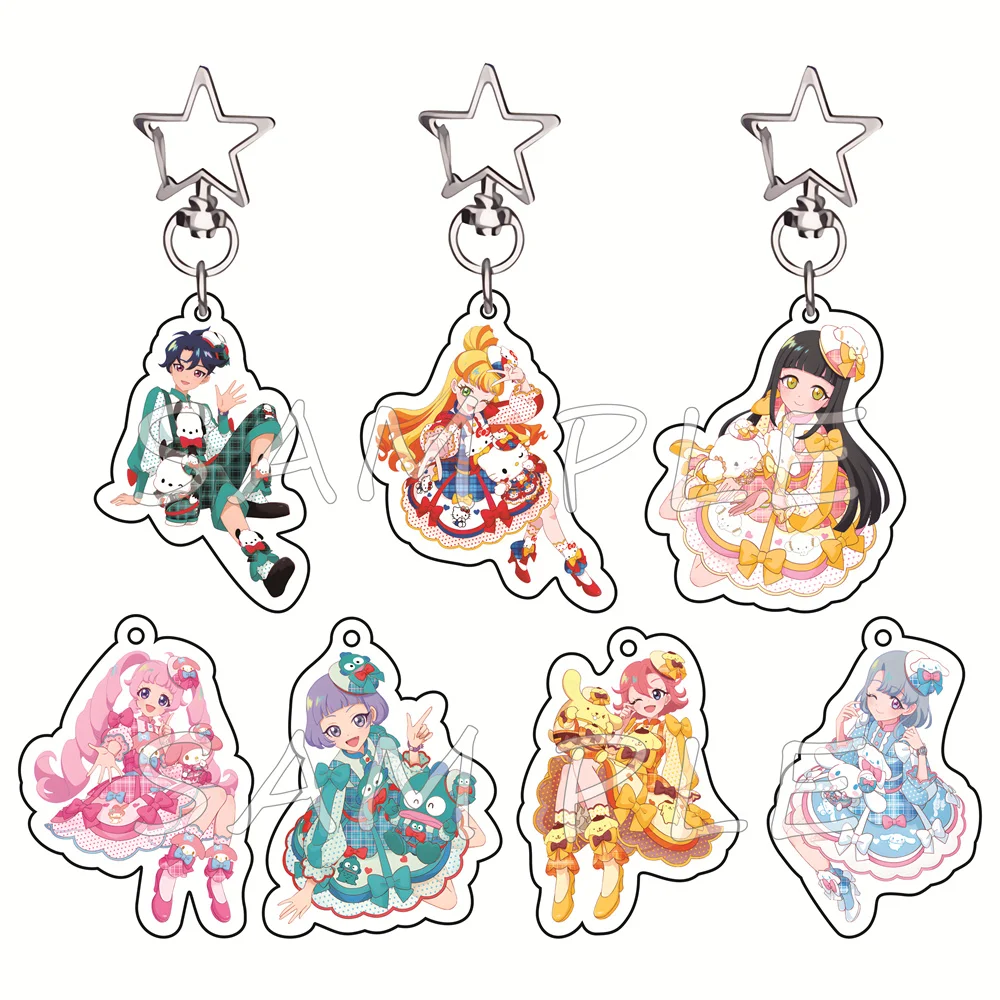 Himitsu No AiPri 6cm Acrylic Keychain Cute Girls Anime Bag Pendant Otaku Fan Gift