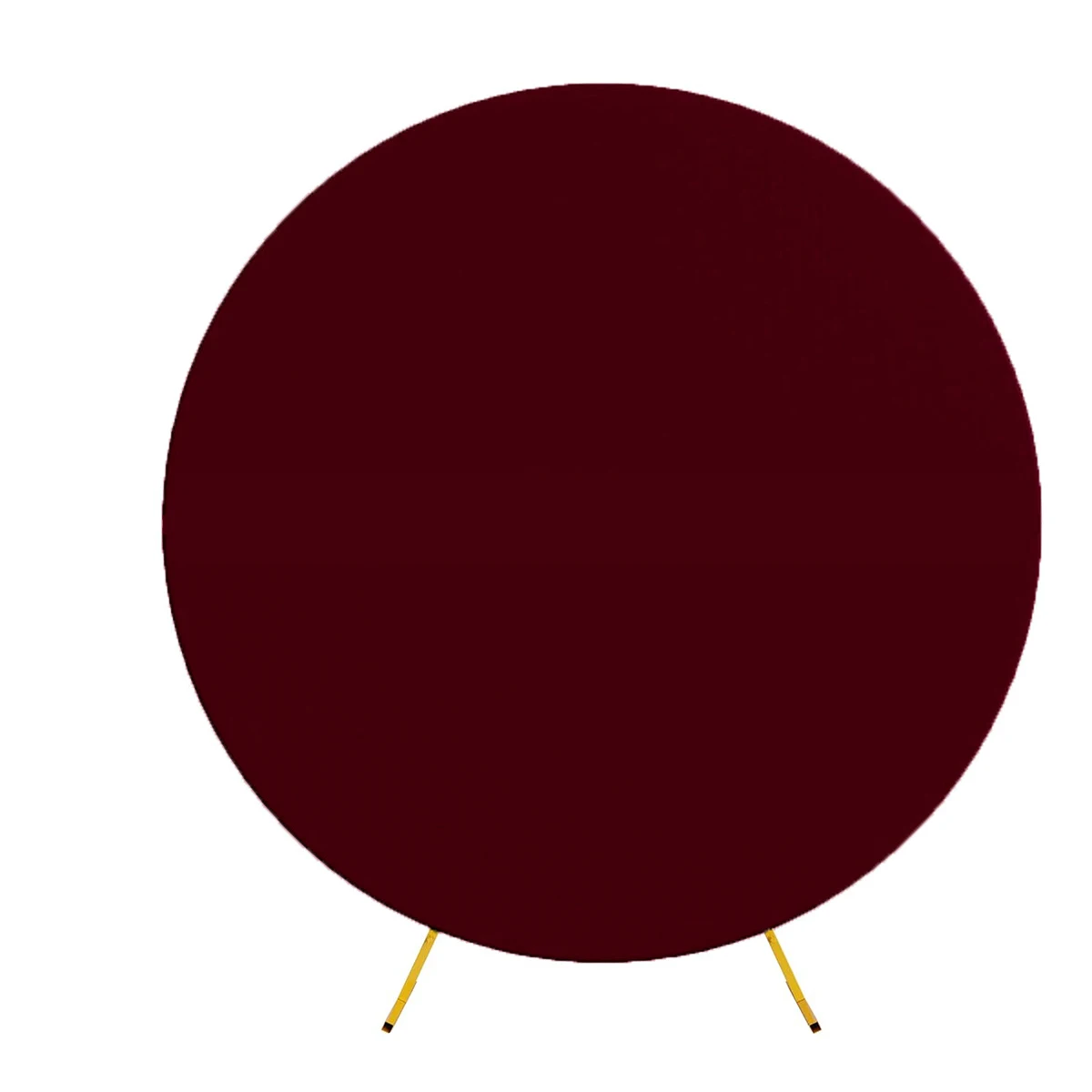 Pure Color Circle Round Backdrop Cover Wedding Baby Shower Birthday Party Decor Elastic Photo Background(Without Shelf) image 3
