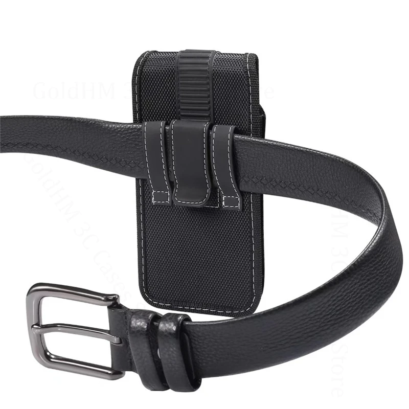 

Vertical Phone Pouch For Samsung S25 Edge S24 Ultra S23 S24 S21 S22 S10 S20 Plus Leather Phone Flip Case Magnetic Belt Waist Bag