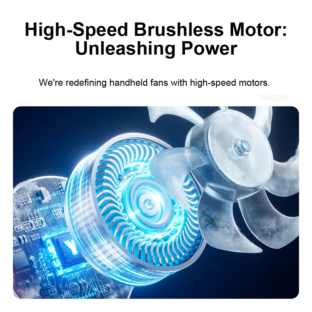Portable Usb Rechargeable Personal Fan With Led Light Cooling_voghion.com