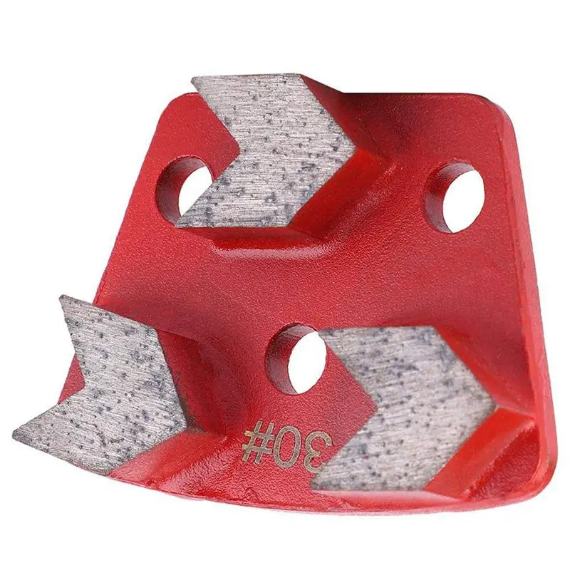 YLS-6X 30 Grit Metal Bond Scraper Trapezoid Floor Grinding Pad Disc For Removing Adhesives Spots Joints