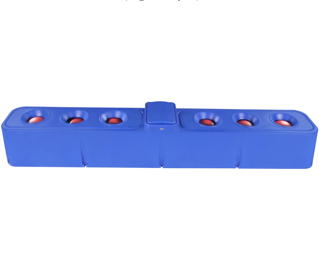 

4M Blue Plastic Automatic Livestock Water Trough Six Ball Dairy Drinker for Horses