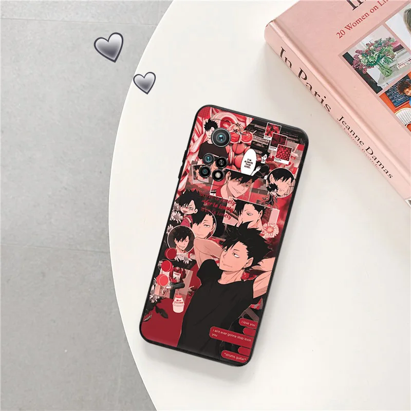 Ultra Thin Anime Haikyuu Volleyball Black Phone Case for Redmi Note13 4G 12s 12c 13c Note12 Xiaomi 13 12 Lite 12x 12t Pro Cover