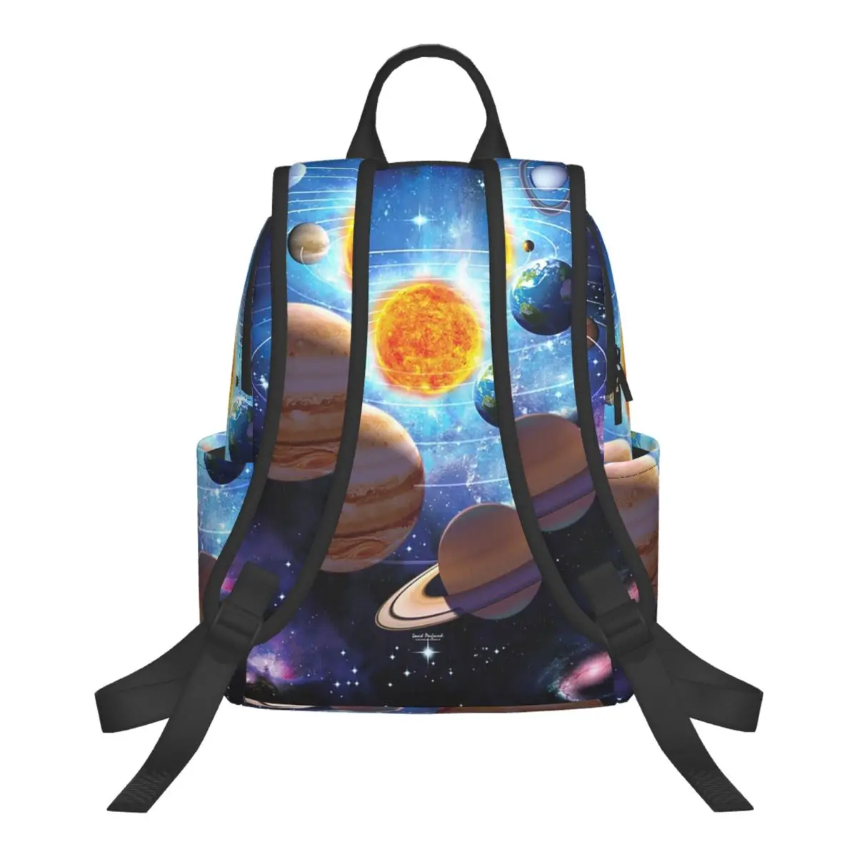 Solar System Space Planets Universe Student Backpack School Bag Hiking Travel Daypack for Men Women Fashion Bookbag Shoulder Bag
