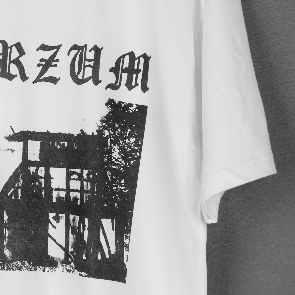 Burzum T-Shirt Black Metal 90S Darkthrone Bathory Varg Vikernes Men Short Sleeves Cotton Summer Tee Shirt Clothes Clothing