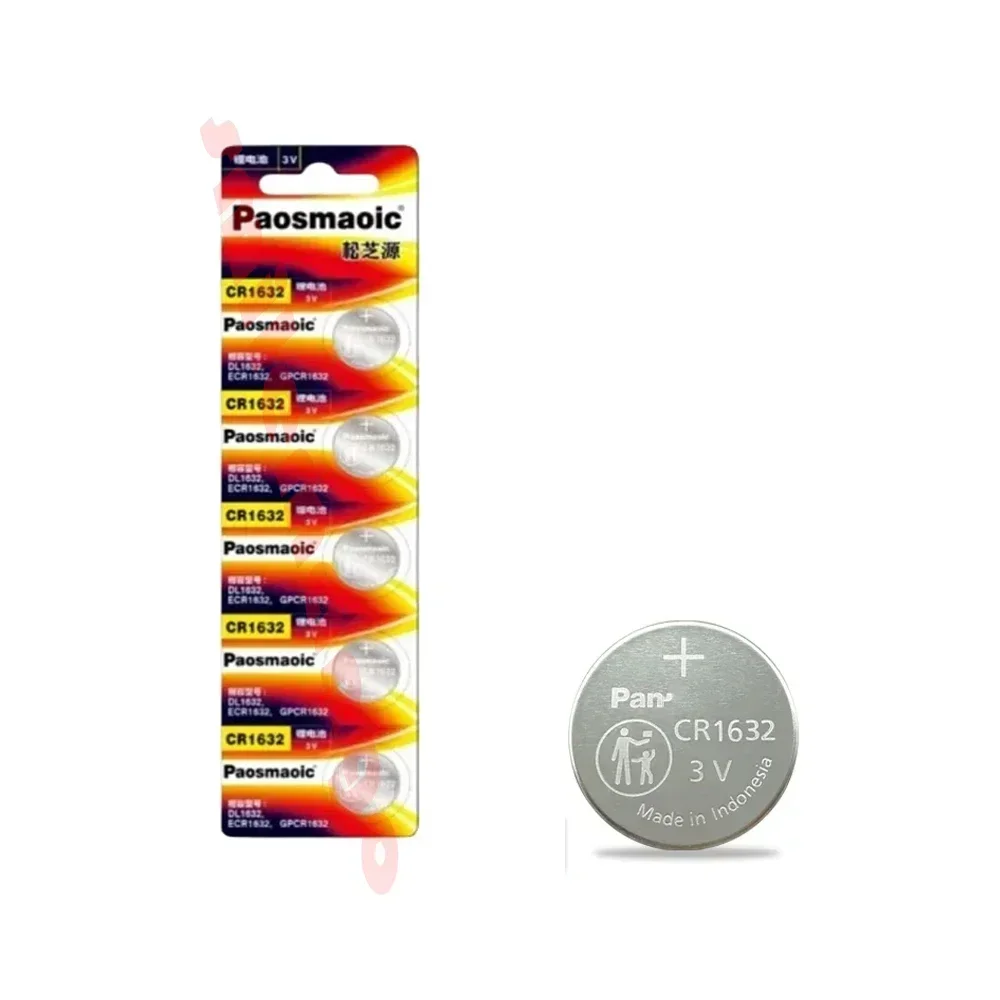 5-10PCS CR1632 BR1632 3V Original Long-Lasting Lithium Button Battery DL1632 ECR1632 + Screwdriver for Specialized Car Remote