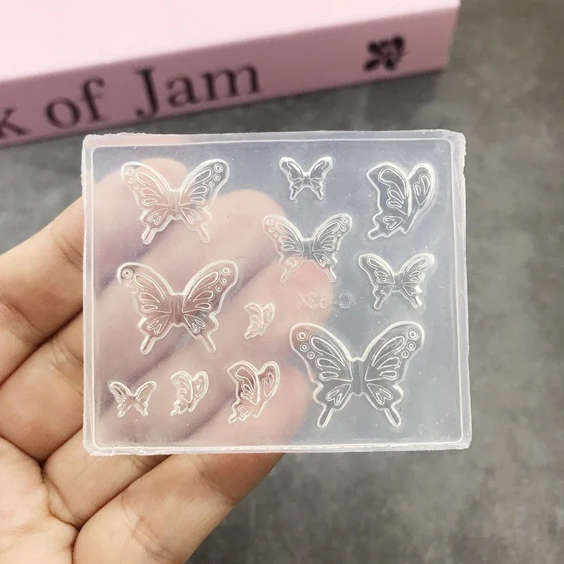 

Transparent Silicone Nail Art Mold For 3D DIY Creative Handmade Butterfly Bow Flower Design Exquisite Gift