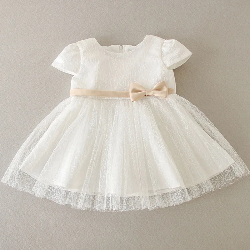 

Summer New Baby Girl Dress Baptism Dress White Lace Infant Baptism Birthday Party Wedding Princess Dress Baby Clothing 0-24M