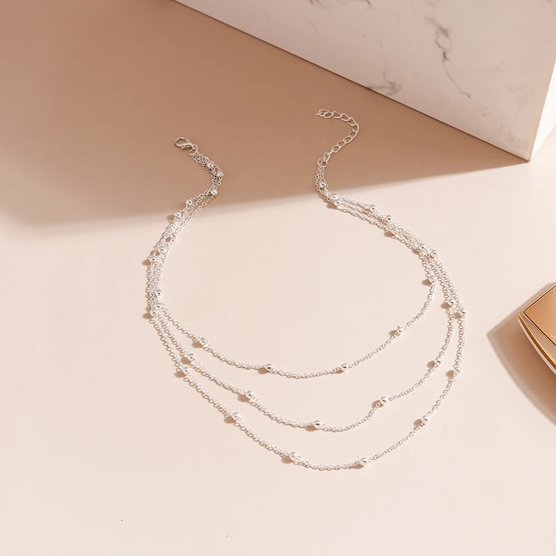 Aihua Vintage Multilayer Wasser Tropfen Mond Schloss Hamsa Hand Ketten Halsketten für Frauen Schmuck Silber Farbe Lange Anhänger Halsketten – Detail 18