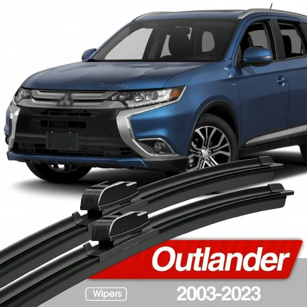 

Для Mitsubishi Outlander 1 2 3 2003-2023: Комплект из 2 щеток стеклоочистителя лобового стекла, аксессуары для окон 2004, 2006, 2012, 2018 годов