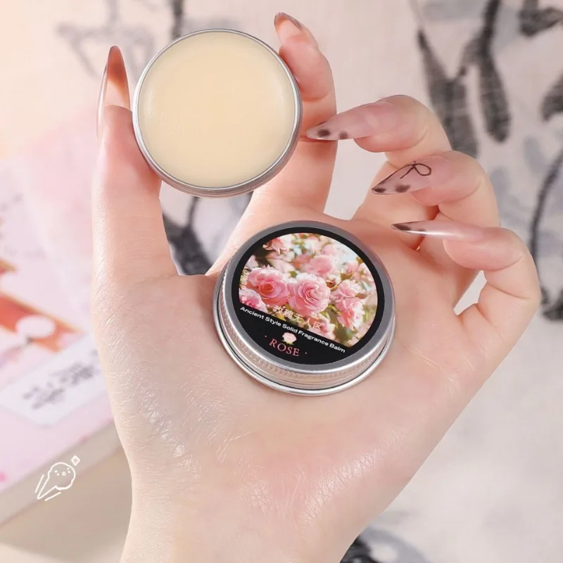 4-Pack Chinese Solid Perfume Set,Long-Lasting Light Fragrance for Men & Women,Fragrance Balm Ideal for Gifting&Travel Friendly