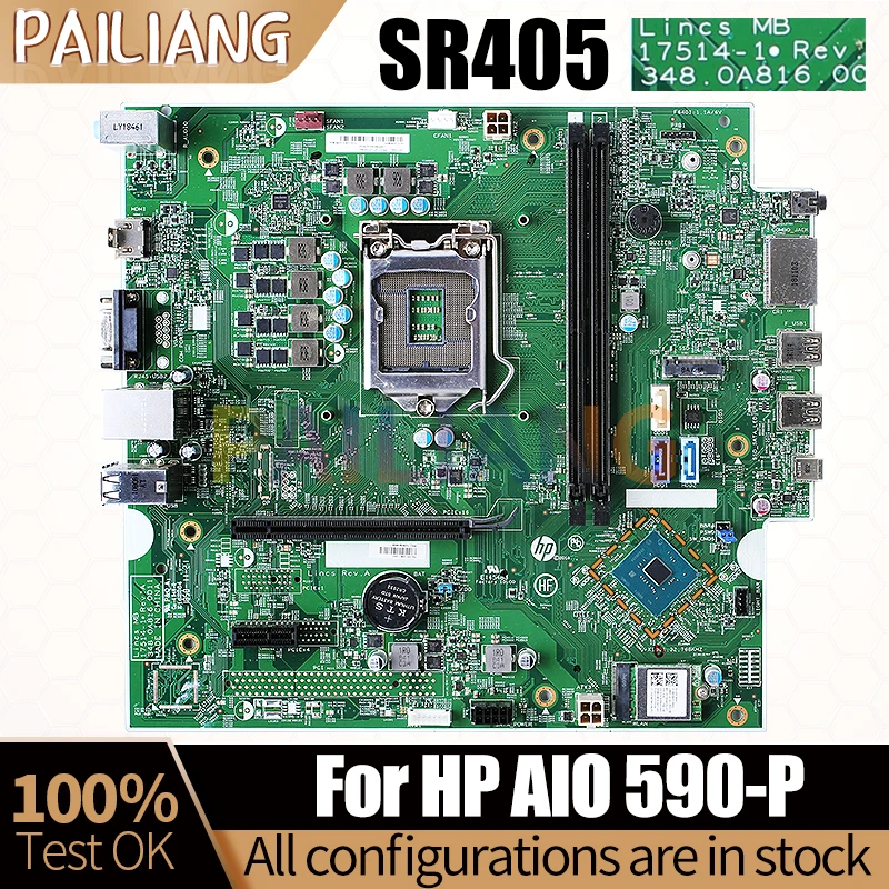 

Для ноутбука HP AIO 590-P материнская плата для ноутбука Laptop 17514-1 SR405 материнская плата все-в-одном полностью протестирована