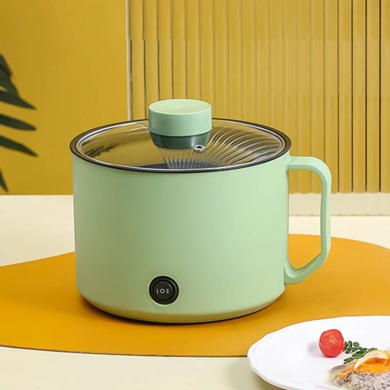 家庭用二層式ホットポット-220v-ミニ電気麺調理器-効率的なノンスティック多機能蒸し器-ラーメンメーカー-キッチン用品