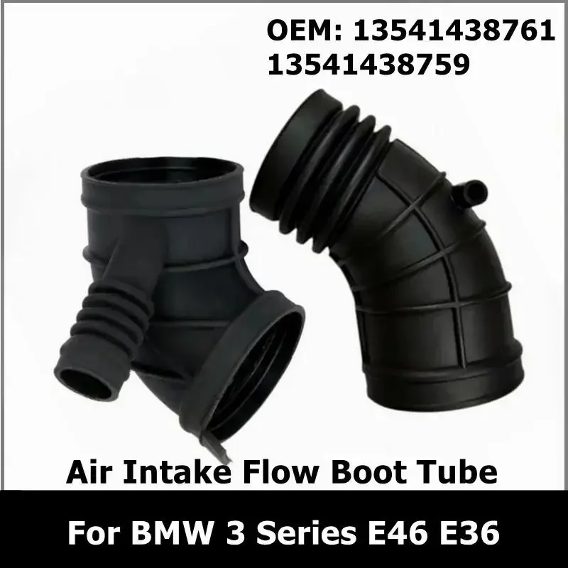 For BMW 3 Series E46 E36 Z3 325i 325xi 330Ci 330i 3.0i Filter Air Intake Flow Boot Tube Hose 13541438761 13541438759
