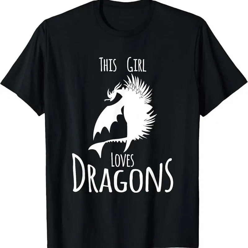 

This Girl Loves Dragon Fire Animal Funny T Shirt