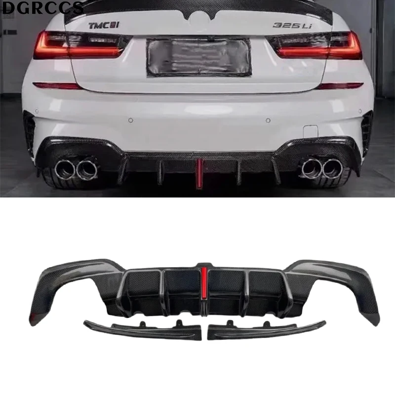 

For BMW 3 Series G20 G28 2019-2024 Kabul Style Carbon Fiber Rear Lip Rear Diffuser Bumper Lip