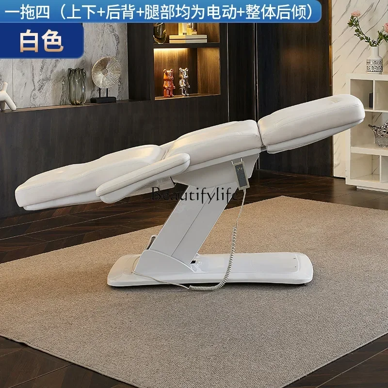 

jj LElectric beauty salon body massage lifting multi-functional folding high-end tattoo bed