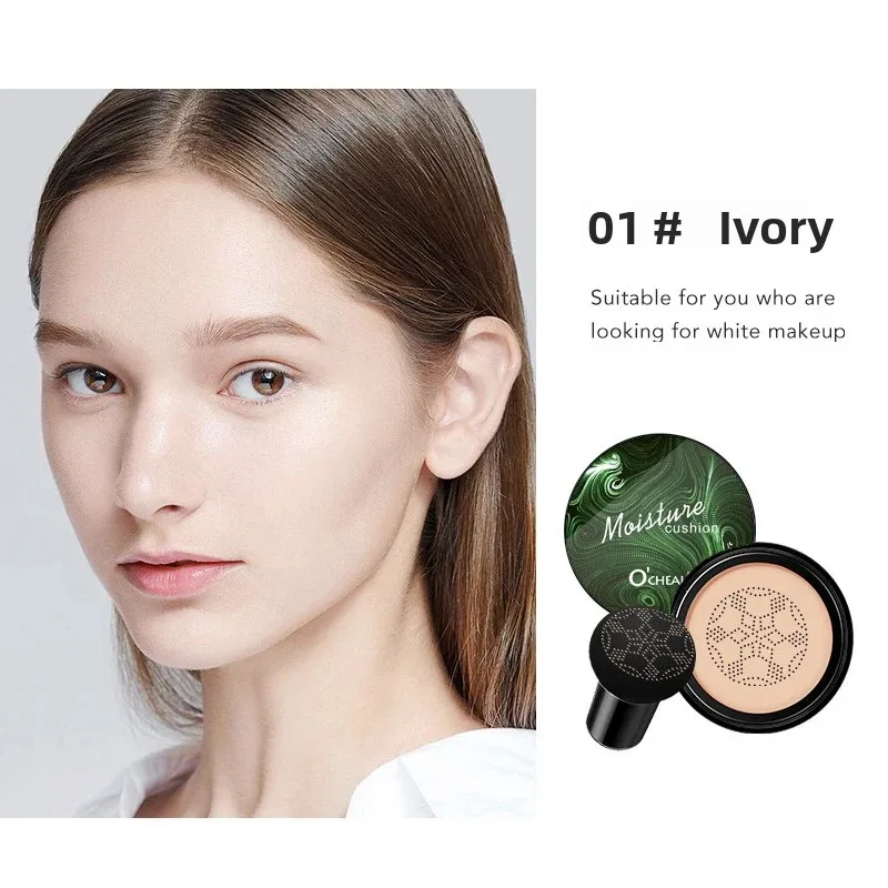 Mushroom Head Air Cushion Foundation Waterproof Concealer Long Lasting Brightening CC Cream Moisturizing Makeup