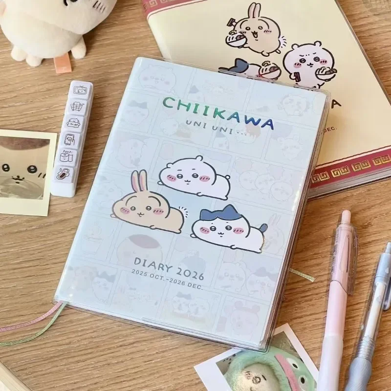 Agenda de Anime Chiikawa Hachiware Usagi 2026, Nuevo Estilo, Libro de Planificación, Manual Portátil para Estudiantes, Páginas para Colorear, Libro Bonito y Adorable Kawaii