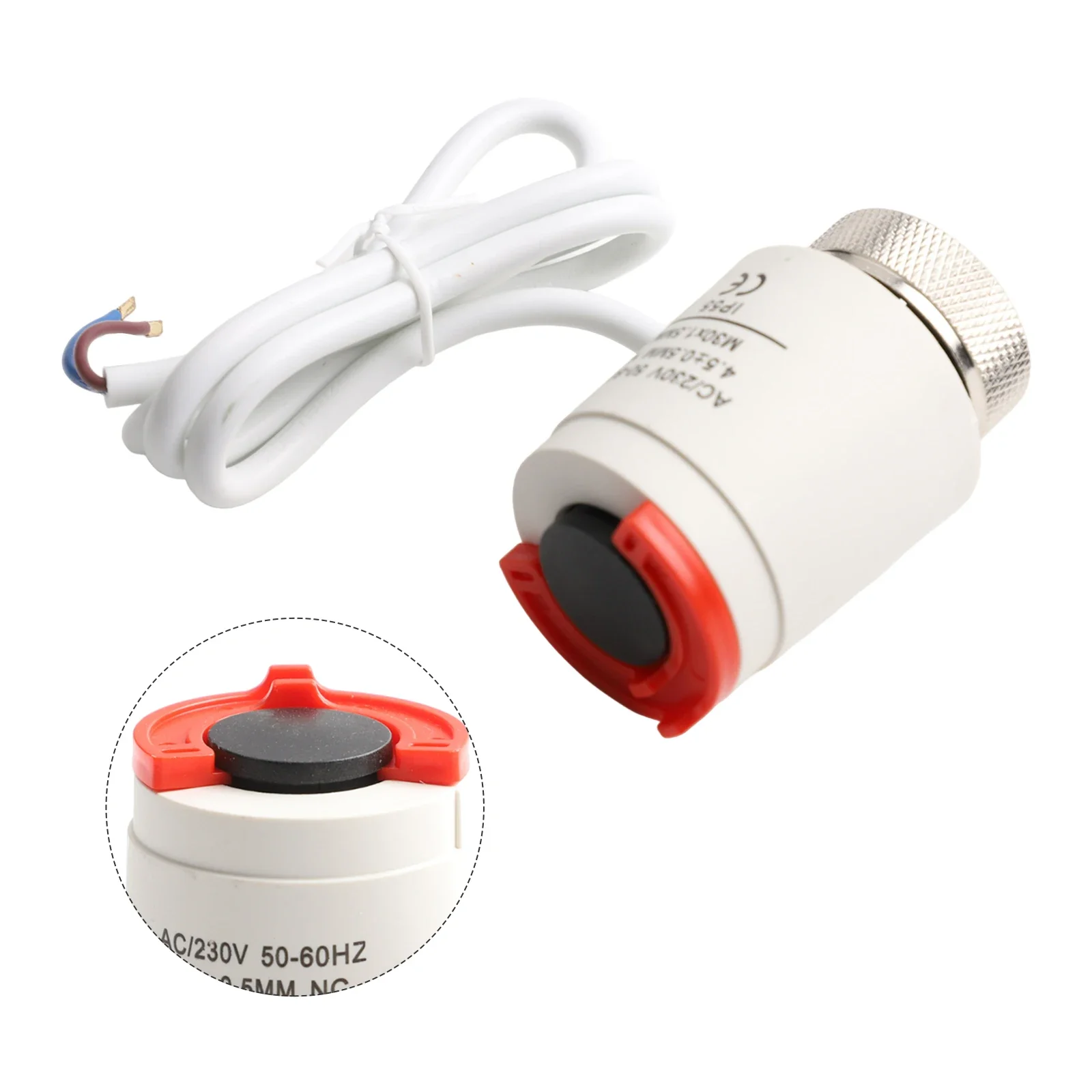 1pc 230V Water Floor Heating Electric Actuator Constant Temperature Control M30*1.5 For Floor Heating Radiators
