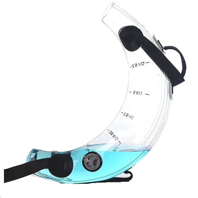 Crescent Adjustable Water Weight Transparent Aqua Training Bag with Scale Portable Dynamic Resistance Fitness Equipment JJ5158