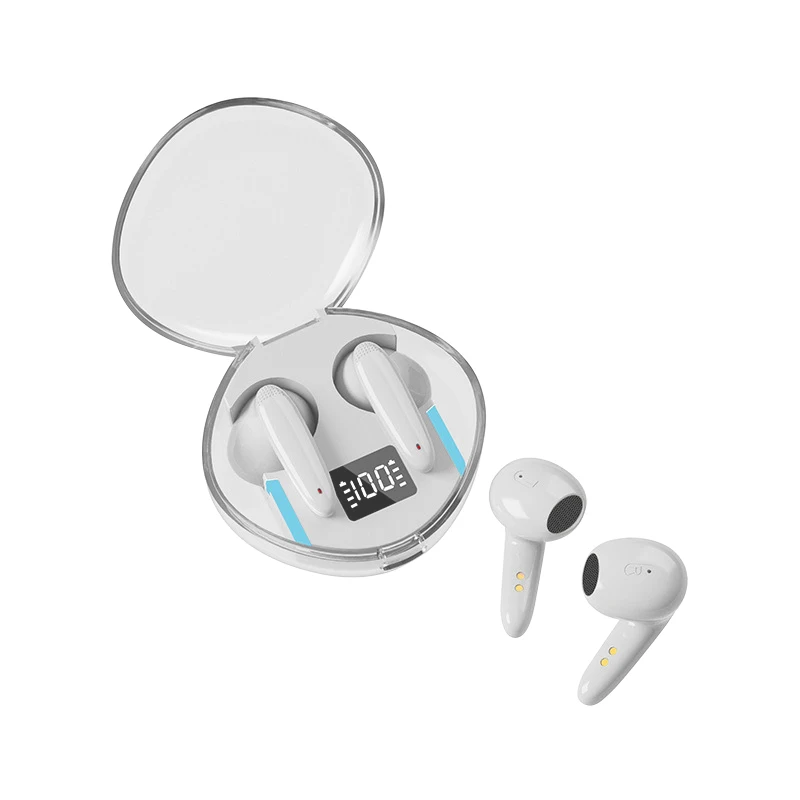 سماعة رأس لاسلكية بلوتوث 5.3 سماعات أذن داخلية IPX5 مقاومة للماء وخاصية إلغاء الضوضاء سماعات رأس رياضية لهاتف Xiaomi iPhone