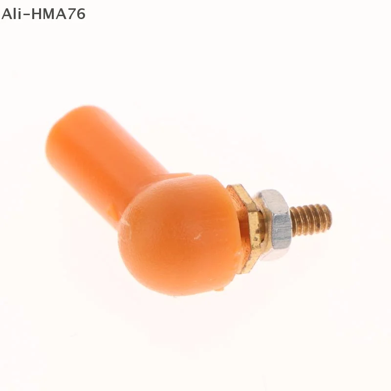 2/5 pçs diy rc barco a gasolina servo peças de reposição l16/17mm extremidade da haste m2 m3 junta esférica 2/3mm preto ligação haste cabeça esférica conector