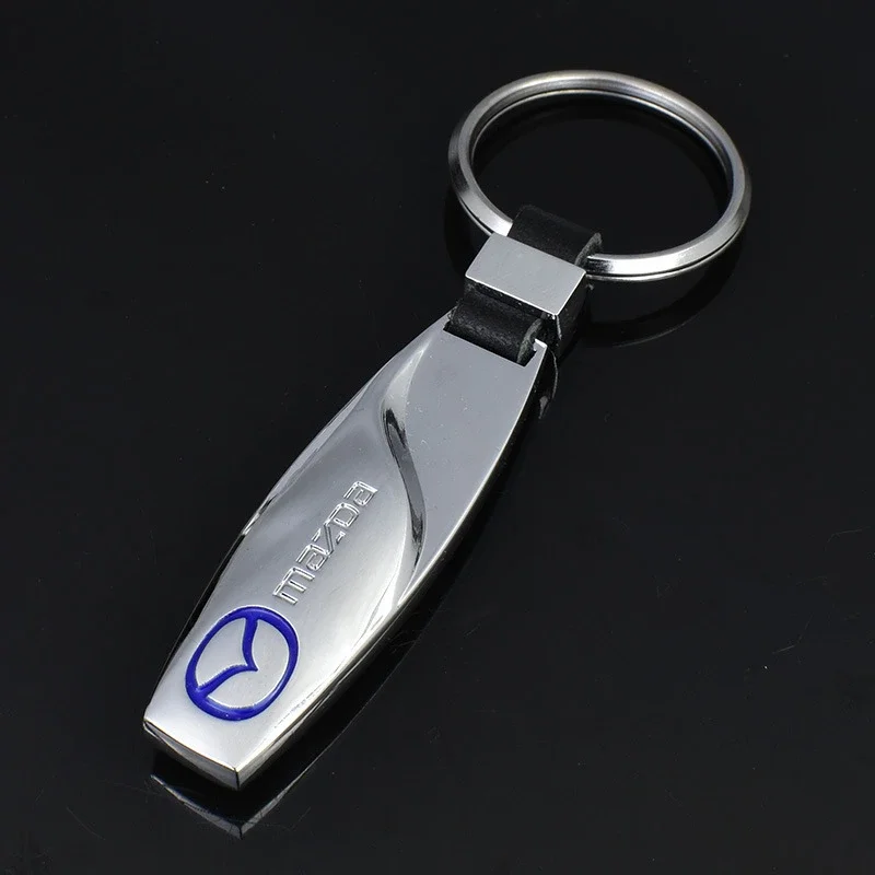 Auto Metal Chrome Keychain for Mazda CX RX MX 2 3 5 6 Atenza Axela 323 Protege Mx3 Rx7 Cx-7 Cx-5 Key Ring Holder Accessories