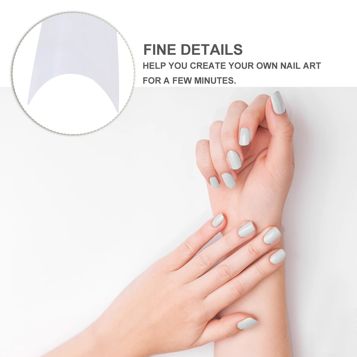 

500pcs Fake Clear Full Tips For Beauty Salon Home Use Transparent Plastic Cover Long Ballerina Nail Tips Nail Art Decoration