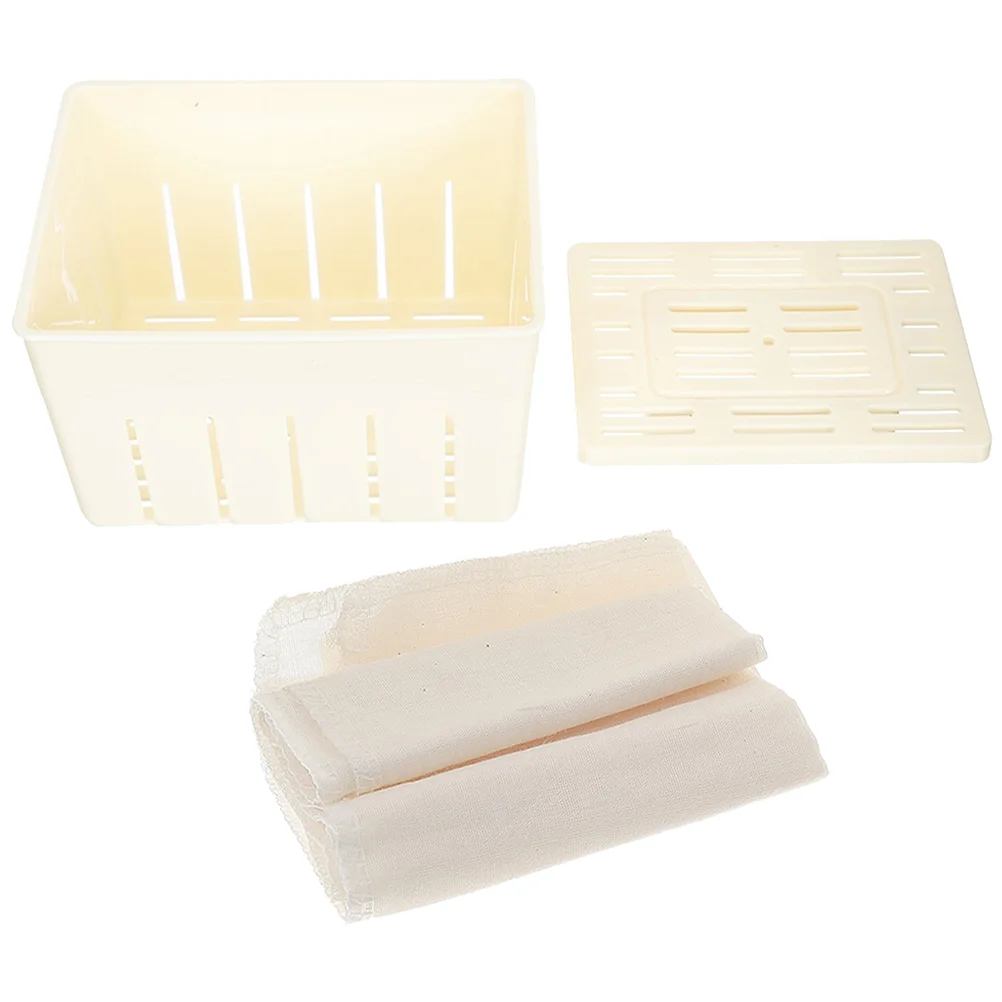 Homemade Tofu Stamper Mold Plastic Moulds Supplies Tools Molds Vegan Cheese Household Press Cover Making