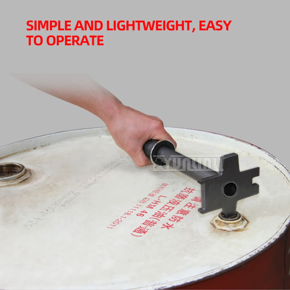 

Ty10 Drum Wrench for Opening Oil Drum Lid Opener Drum Plug Bung Wrench Multifunctional Universal Opening Tool