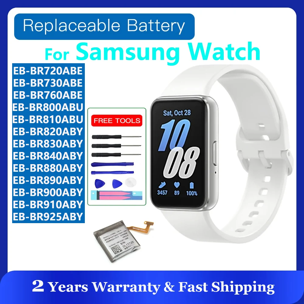 Genuine New Battery For Samsung Galaxy Watch Gear Live/S2 classic/Gear S4/Gear 1/Active 1 2 3/ Watch 3/WATCH 4/ Gear S/Gear 2