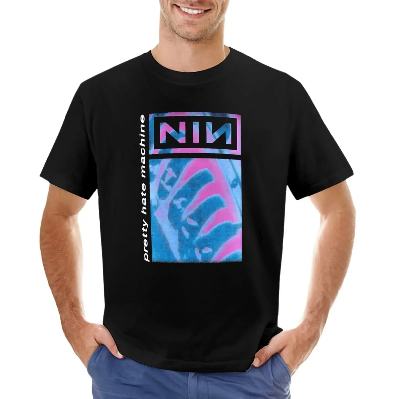 

Vintage Pretty Hate Machine NIN Logo || 004 T-shirt aesthetic clothes blacks summer top mens graphic t-shirts pack