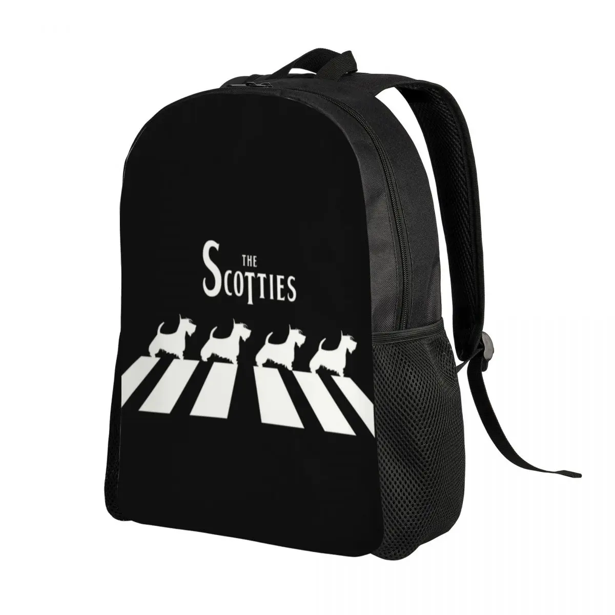 The Scotties Laptop Backpack Women Men Casual Bookbag for College School Student Scottish Terrier Dog Bags