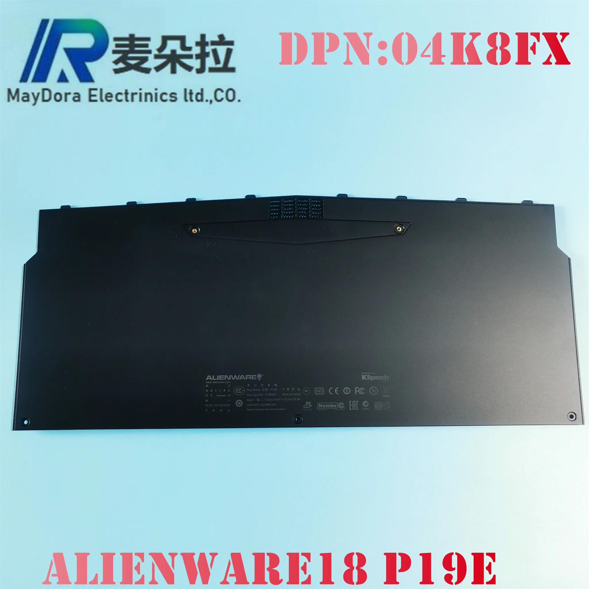 

Laptop case for DELL ALIENWARE18 M18X R3 P19E Bottom Door battery COVER BLACK 04K8FX