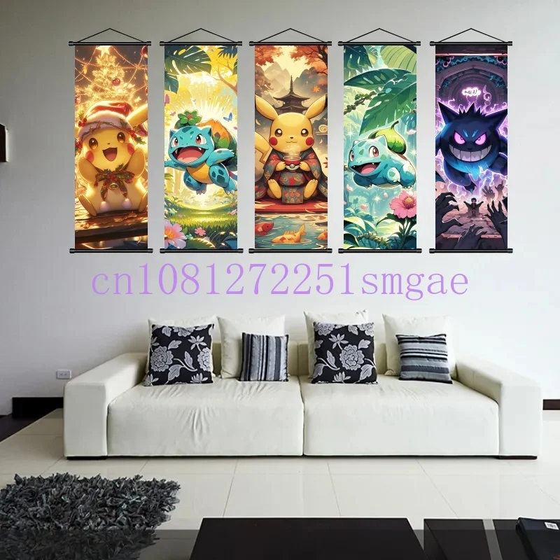 

Scroll Artworks Colorful Prints Charizard Pokémon for Anime Lovers' Living Spaces,Enhance Aesthetic&Immerse Pokemon Dragon World