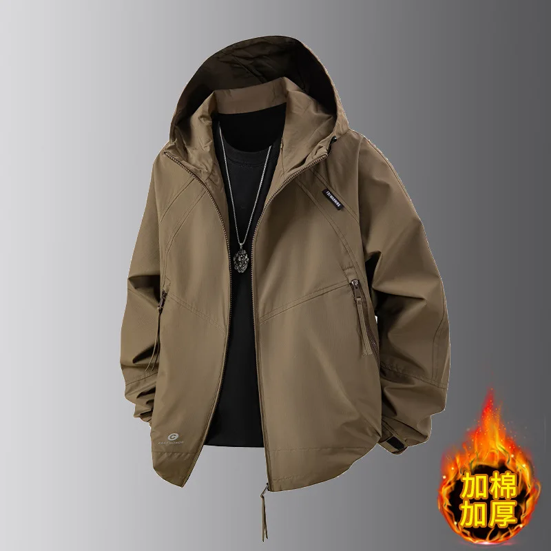 

Men's Thickened Fleece Casual Coat Classic Fashionable Autumn Winter Warm Comfortable Outerwear