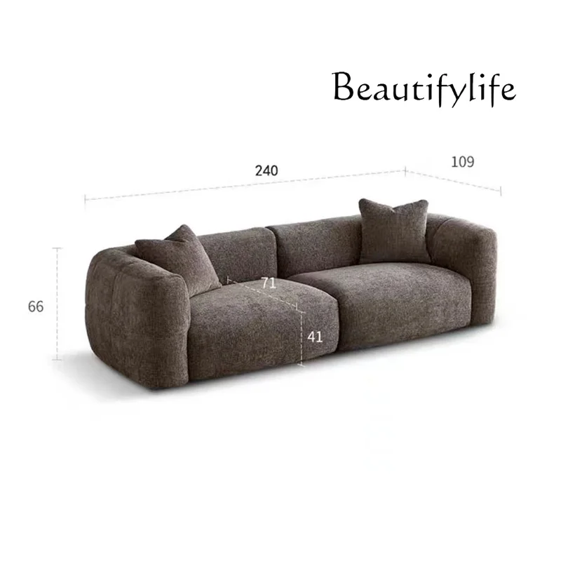 

Minimalistic Large European Sofa Velvet Fabric Gray Nordic Living Room Couch Lounge Lazy Italian Divani Da Soggiorno Furniture