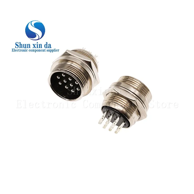 1Set 20MM GX20 2/3/4/5/6/7/8/9/10/12Pin Male & Female Docking Aviator Aviation Plug Socket Circular Connector