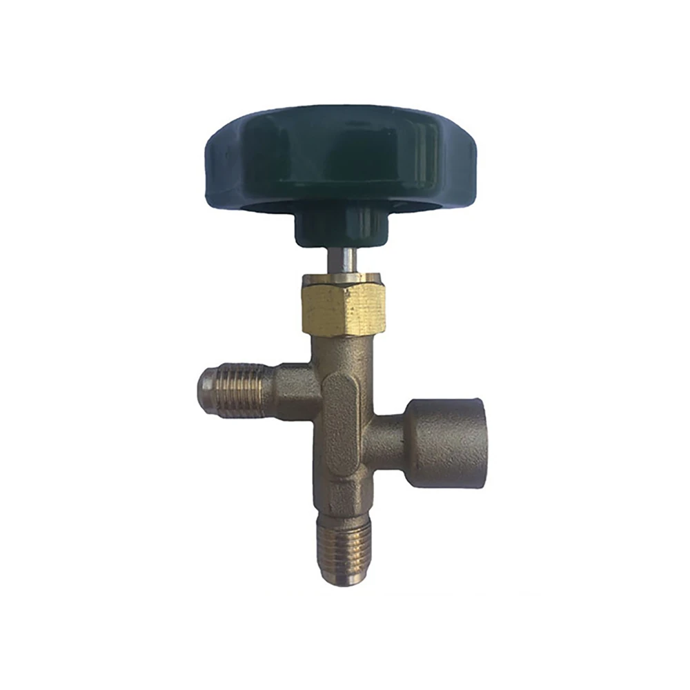 1/4 بوصة إضافة الفلورايد صمام 3-way المهنية سيارة السائل/صمام التبريد البريطانية القياسية BS صمام لمكيف الهواء