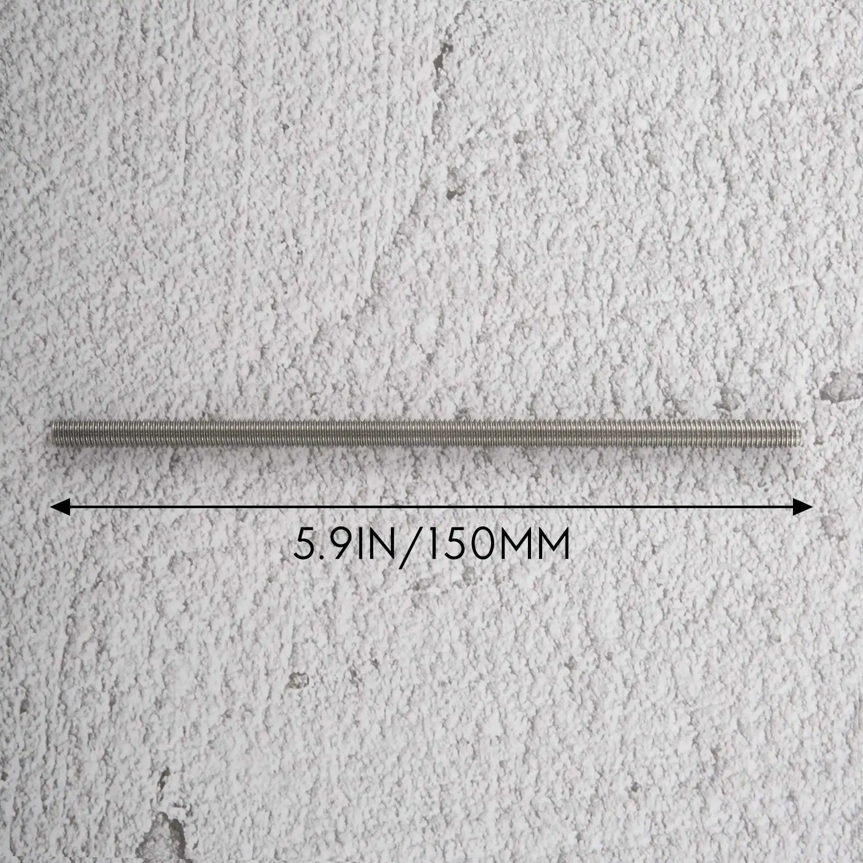 A64Z M6 X 150 مللي متر 304 الفولاذ المقاوم للصدأ الخيوط بالكامل قضيب بار ترصيع الأجهزة 5 قطعة