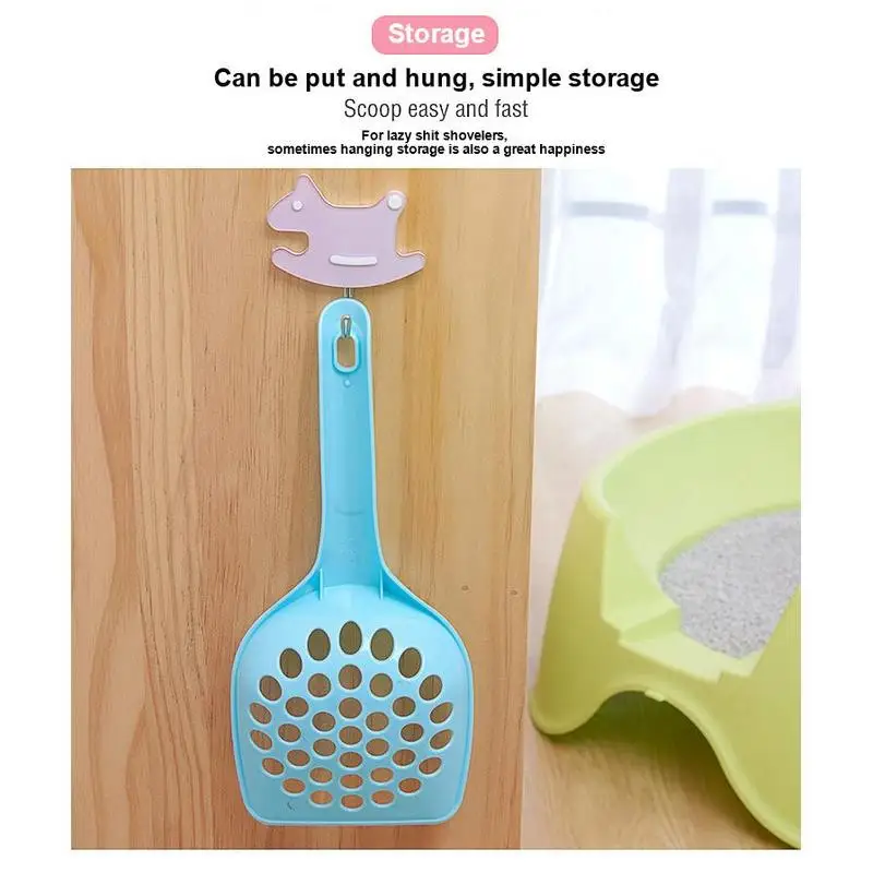 Litter Cat Poop Shovel Cat Litter Scoop Pet Cleaning Tool Cat Sand Cleaning Supplies Hole Design Ergonomics For Kitten And Cat