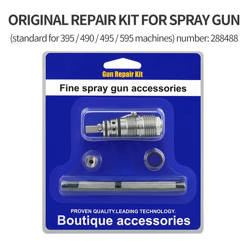 Airless Sprayers Pump Repair Kit 288488 Seal Gasket 3600PSI High Pressure Airless Paint Spray Gun 517 Tip Nozzle Guard